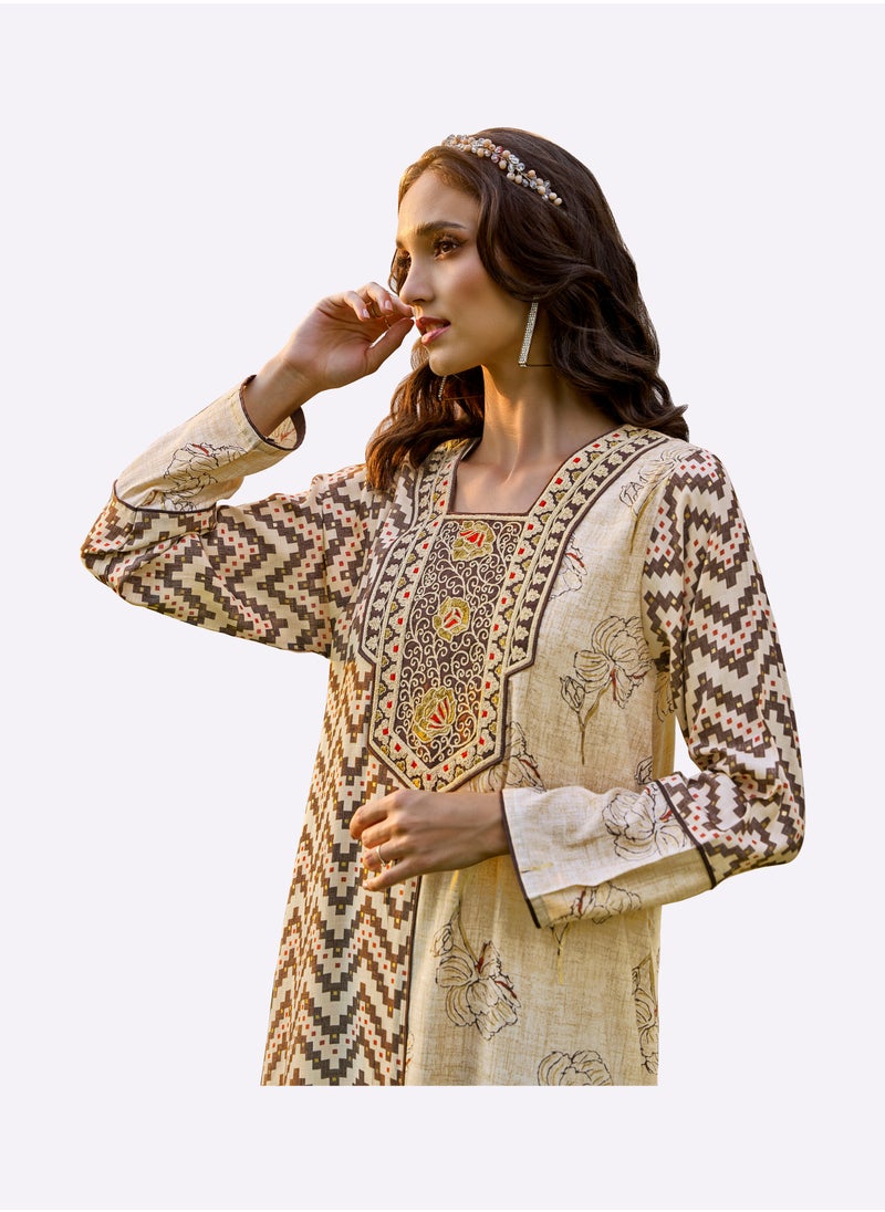 Sara Arabia Sara Arabia Dual Design Jalabiya  - Image 3