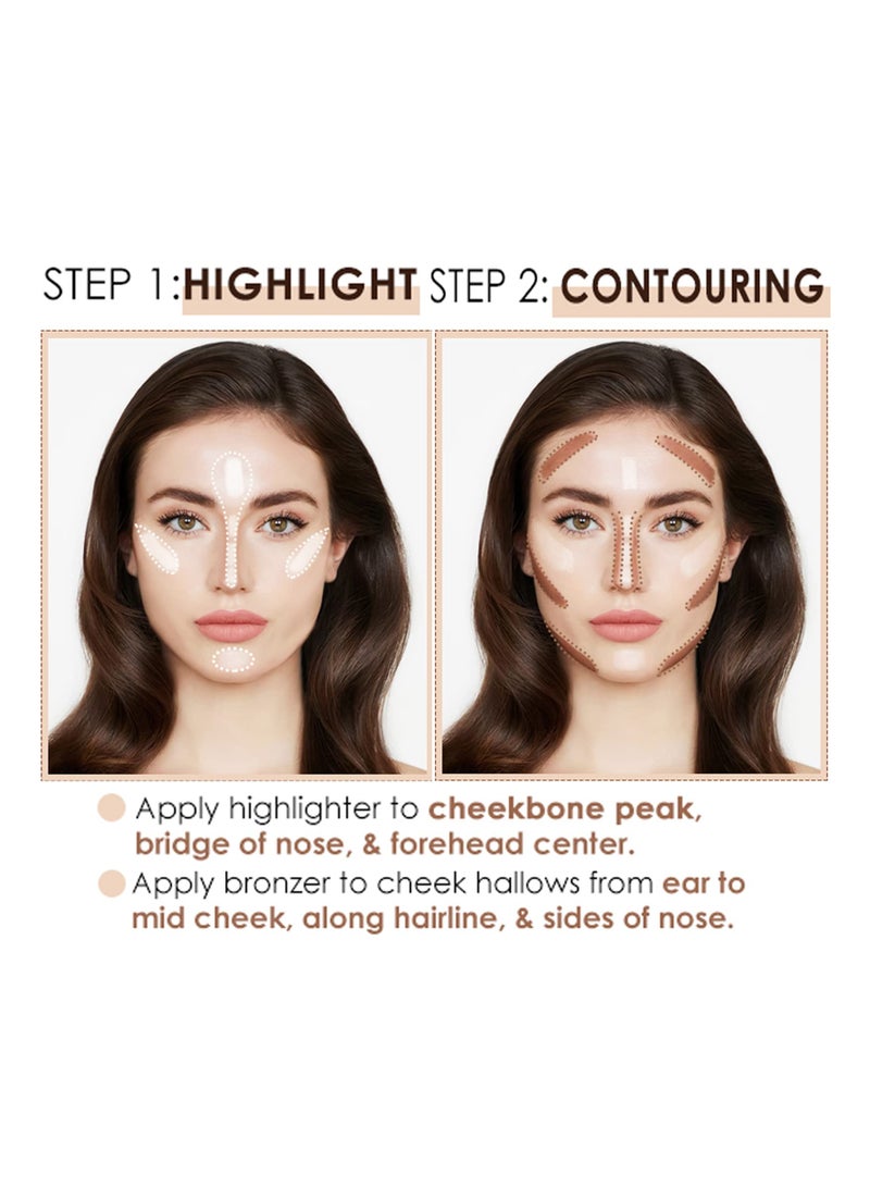 2023 Upgraded Version of Concealer Stick 6 Colors Concealer Highlight Stick 2 in 1 Double Head Repair Cream Repair Waterproof Professional Facial Repair - Image 2