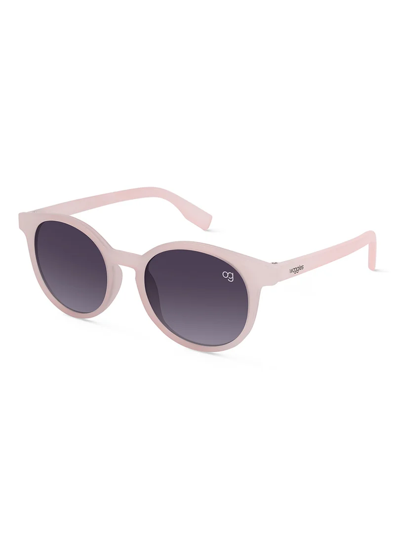 Woggles Fireglow Light Pink Round Kids Sunglasses