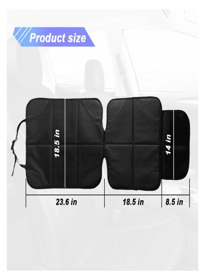 UHANBUT Baby Car Seat Protector for Child, Waterproof Baby Car Seats Cover with Non-Slip Backing, 600D Fabric Car Seat Mat with Thickest Padding & Mesh Pockets for Baby Pet (1PC) - Image 2