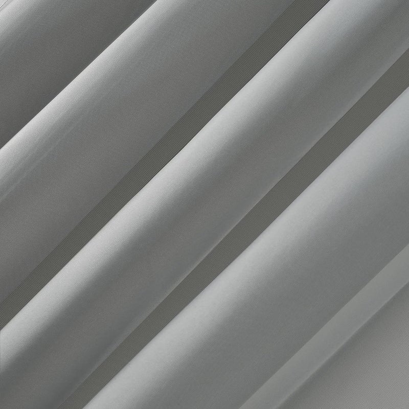 نو. 918 رقم 918 لوحة ستارة من الشيفون الشفاف إميلي مع جيب قضيب، مقاس 59 × 108 بوصة، فحمي - Image 3