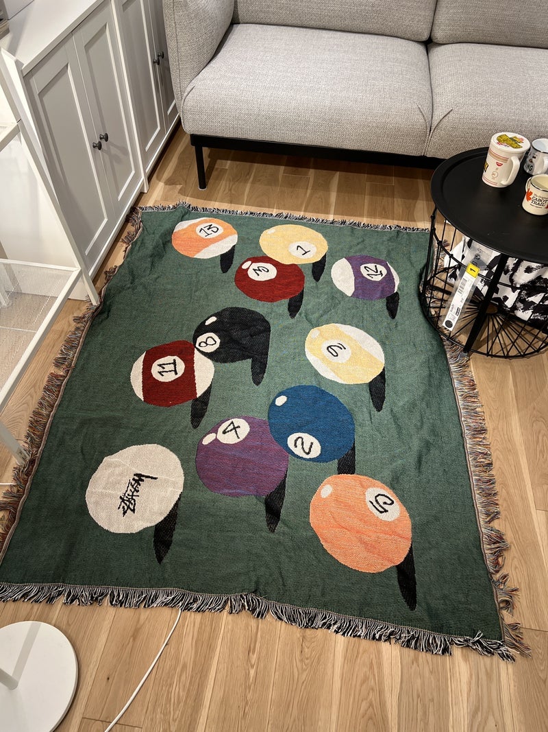Trendy West Coast Billiard Blanket Trendy Blanket Shawn Yue Studio Workwear Poster Tapestry(Stutsy., 130*160cm) - Image 3