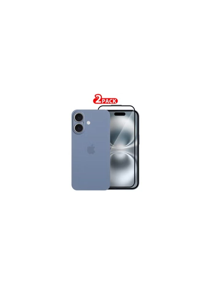 CATANES ( for iPhone 16 ) 2 Pack,Case Cover and Screen Protector Air Skin Series Back Cover Sturdy Durable Thin Case Drop Protection Cover Clear - Image 1