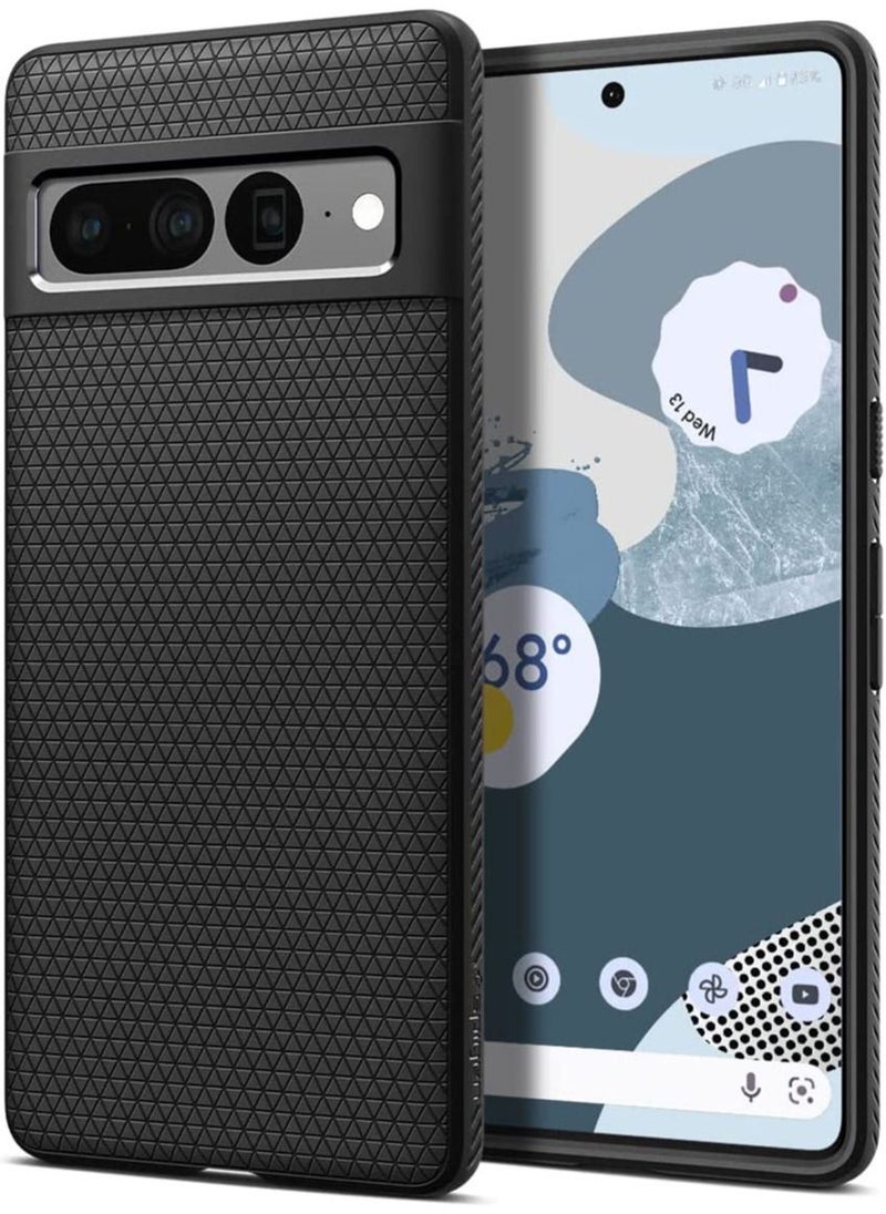 Spigen غطاء حماية لهاتف Google Pixel 7 Pro من Liquid Air - أسود مطفي  - Image 1