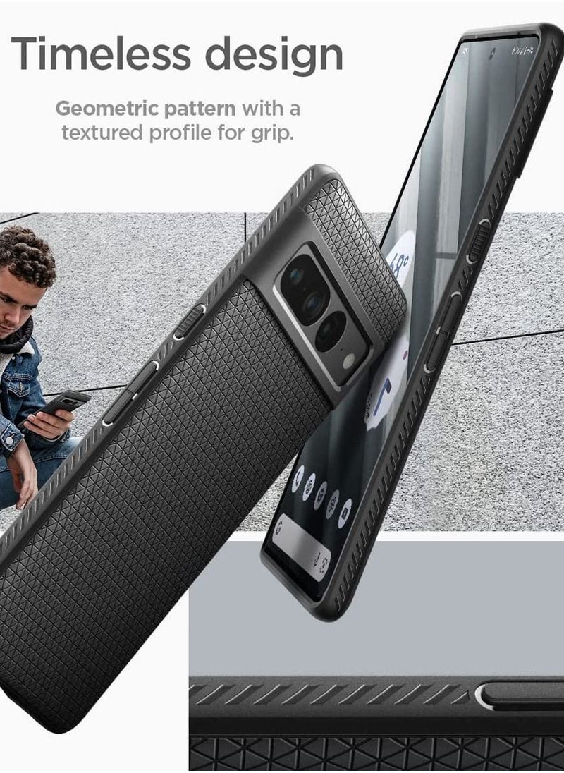 Spigen غطاء حماية لهاتف Google Pixel 7 Pro من Liquid Air - أسود مطفي  - Image 5
