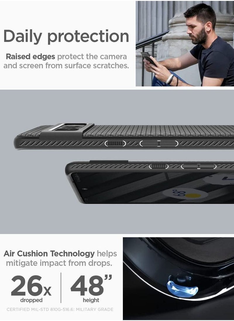 Spigen غطاء حماية لهاتف Google Pixel 7 Pro من Liquid Air - أسود مطفي  - Image 4