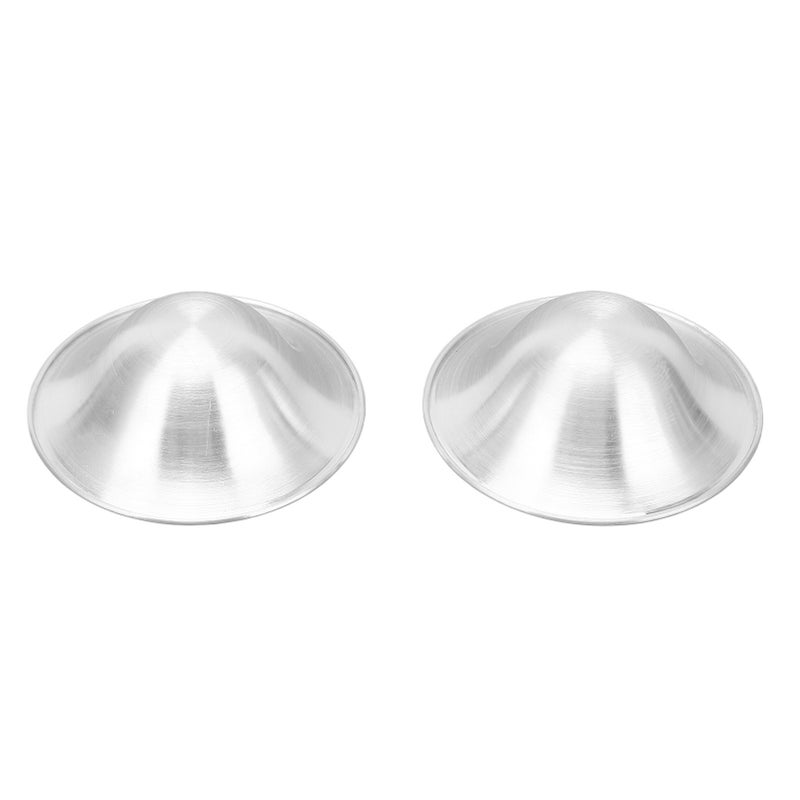 Silver Nursing Cups for Nursing Newborn Breastfeeding Essentials Skin Soothing Nipple Shields - Image 2