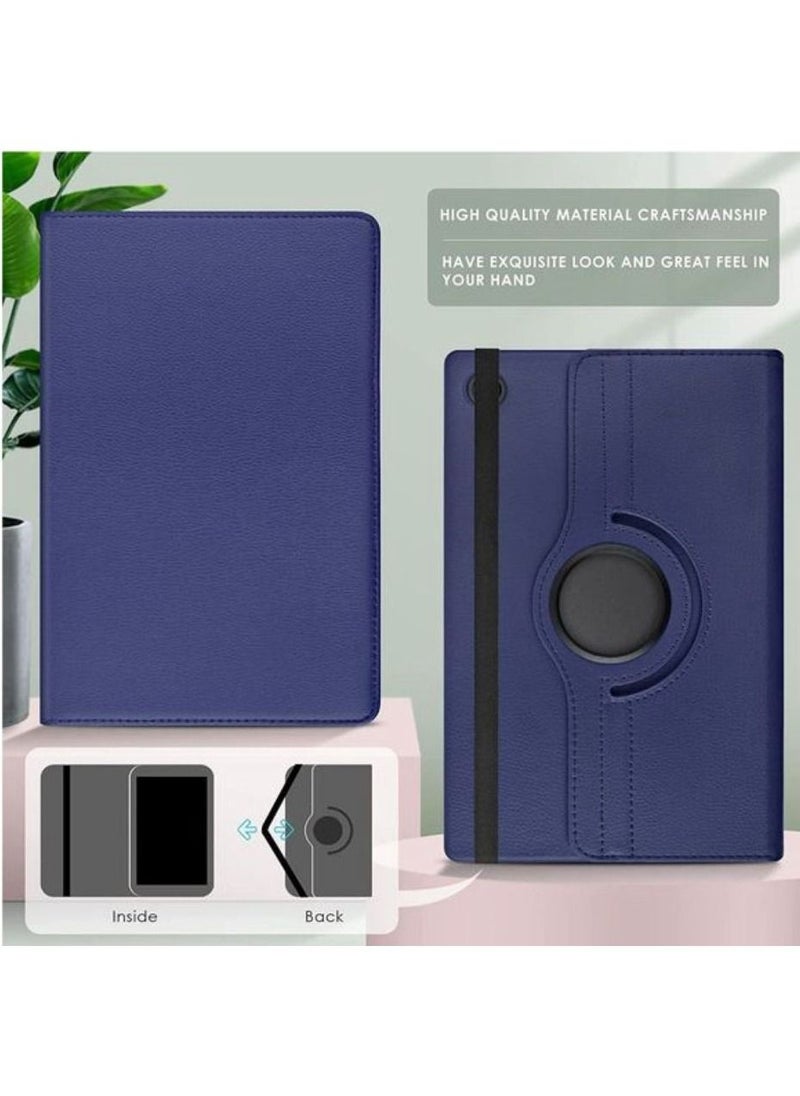 Generic - 360 Degree Rotating Stand Universal Flip Case Cover For Tab A8 Blue/Black - Image 1