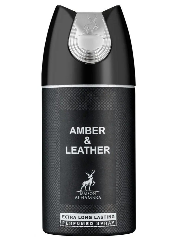 ميزون الهمبرا امبر آند ليذر عطر سبراي الجسم للجنسين - 250 مل