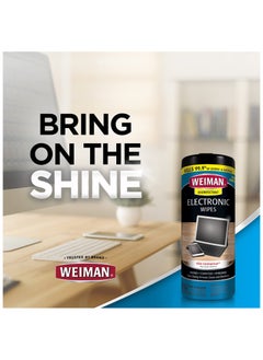 Weiman Disinfecting Electronic Cleaning Wipes For Keyboards, Tablets, E-readers, Smart Phones, Netbooks, and Touchscreens (30 Wipes)  - Image 2