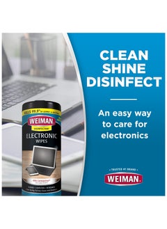 Weiman Disinfecting Electronic Cleaning Wipes For Keyboards, Tablets, E-readers, Smart Phones, Netbooks, and Touchscreens (30 Wipes)  - Image 5