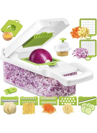 Vegetable Chopper, 13 in 1 Kitchen Food Onion Vegetable Chopper Slicer Dicer Cutter with 8 Blades, Egg slicer,Storage Container for Tomato Potato Carrot SaladVegetable Chopper, 13 in 1 Kitchen Food Onion Vegetable Chopper Slicer Dicer Cutter with 8 Blades, Egg slicer,Storage Container for Tomato Potato Carrot Salad - pzsku/Z2DDE6EE56F66E6BB2FB1Z/45/_/1682494808/ed7752a6-133b-450c-89b8-2724eac473dc