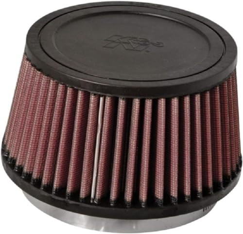 K+N KN HighFlow Original Lifetime Universal ClampOn Air Filter High Performance Premium Flange Diameter 45 In Filter Height 325 In Flange Length 0625 In Shape Round Tapered RU3110 - Image 1