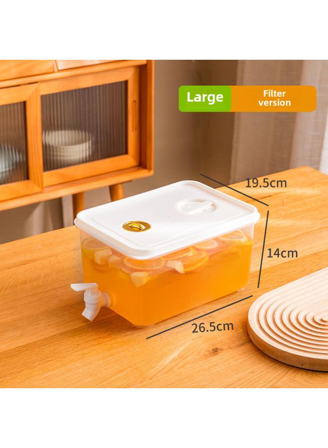 Refrigerator Cold Kettle Summer Cold Drink Fruit Tea Ice Cold Water Bucket Large Capacity Timing Gold Plated Cold Water Kettle With Tap 