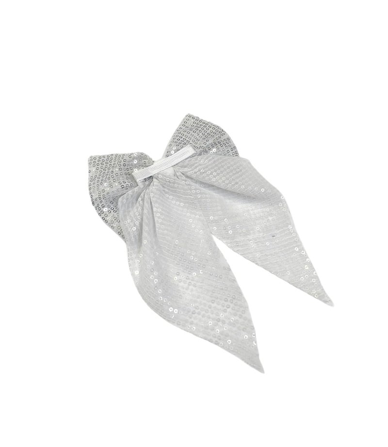 FAIRYTALE Large Sequin Hair Bow Hair Pin, Sparkly Wedding Party Hair Accessory, Glitter Fashion Hair Clip For Girls And Women. - Image 3