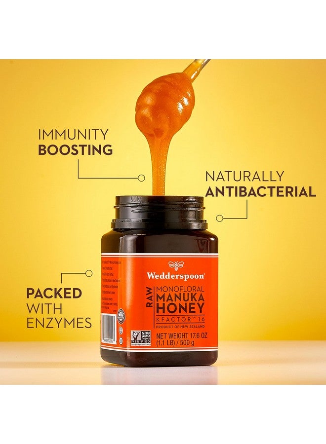 Wedderspoon Raw Premium Manuka Honey KFactor 16, 8.8 Oz, Unpasteurized, Genuine New Zealand Honey, Multi-Functional, Non-GMO Superfood - Image 5