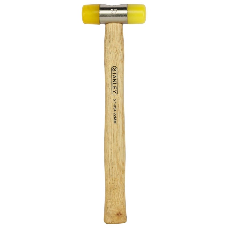 Stanley STANLEY 57054 22mm Soft Face Hammer Mallet Yellow Black  - Image 1