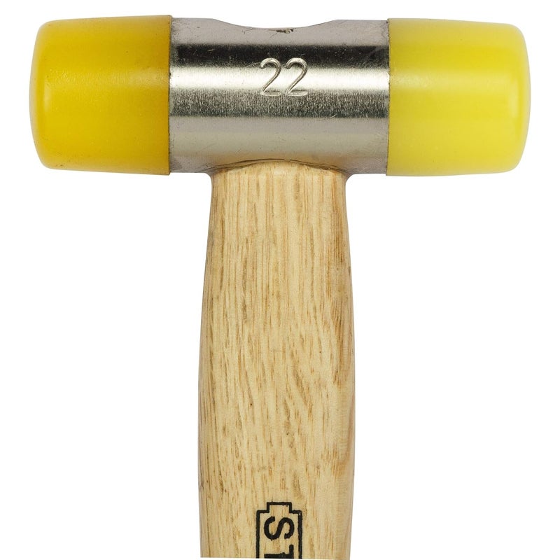 Stanley STANLEY 57054 22mm Soft Face Hammer Mallet Yellow Black  - Image 2