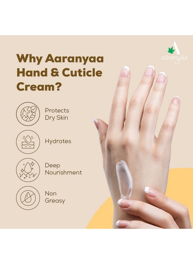 Aaranyaa Hand & Cuticle Cream (50Gm) With Tea Tree Oil | Moisturizing Cream For Dry, Rough And Wrinkle Hands | Lightweight & Fast Absorbing | For Women & Men - Paraben Free  - Image 3