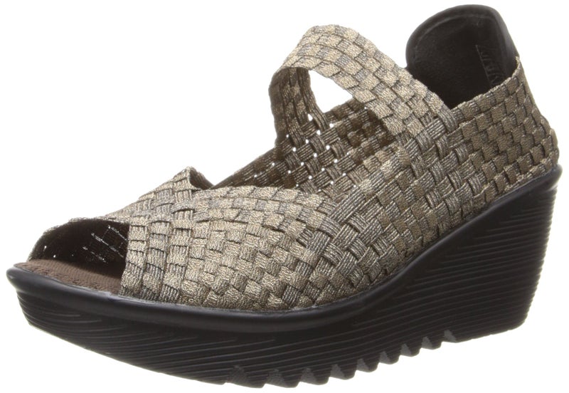 Bernie Mev Women's Hallie Wedge Pump (41 M EU, Bronze) - Image 1