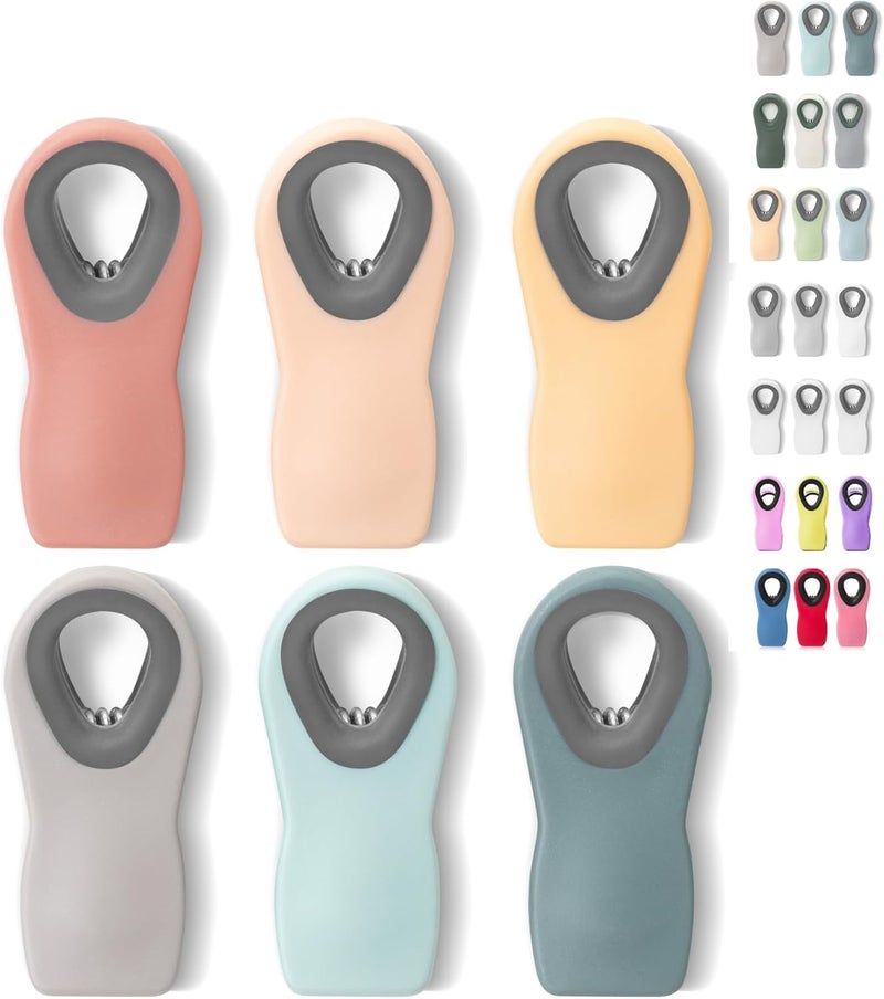 Mr. Pen - Magnetic Chip Clips, 6 Pack, Airtight Seal Reusable Bag Closers for Food Storage, Snacks, Bread & Kitchen Organization, Strong Plastic Clips for Refrigerator Use - Image 1