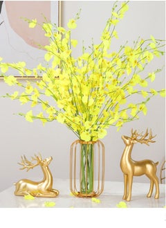 Flower Vase with Golden Metal Rack Stand for Living Room Bedroom and Office - pzsku/Z2DDEB628CB2B46543C1FZ/45/_/1678794358/24cf9abb-5c8c-41ec-8f0e-4b9a7155dd2b