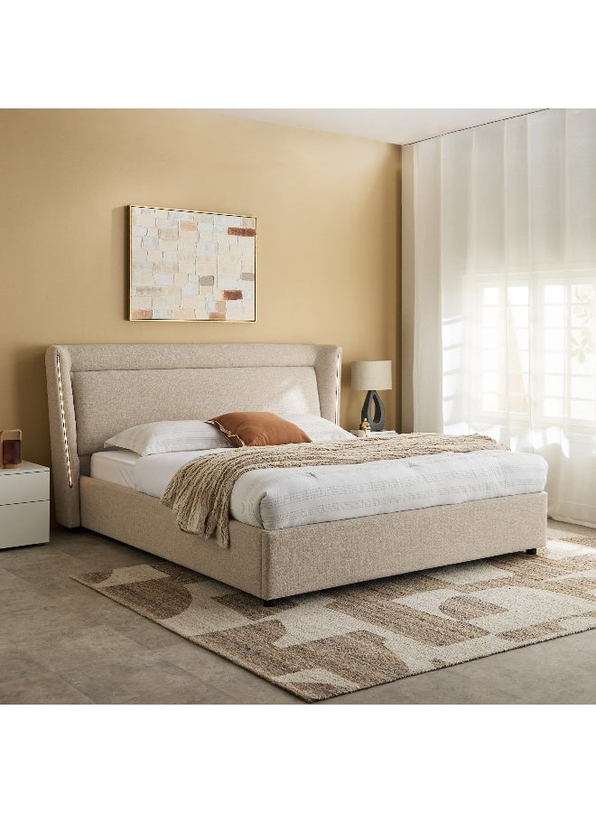 Home Box Liberty Aura Smart LED King Upholstered Bed - 180x200 cm - Image 1