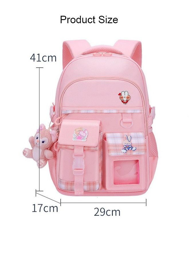 DUNISO Girls School Backpacks Book Bag with Compartments for Teen Girl Kid Students Elementaryac School Kids' School Bag pendant is in the bag  - Image 3