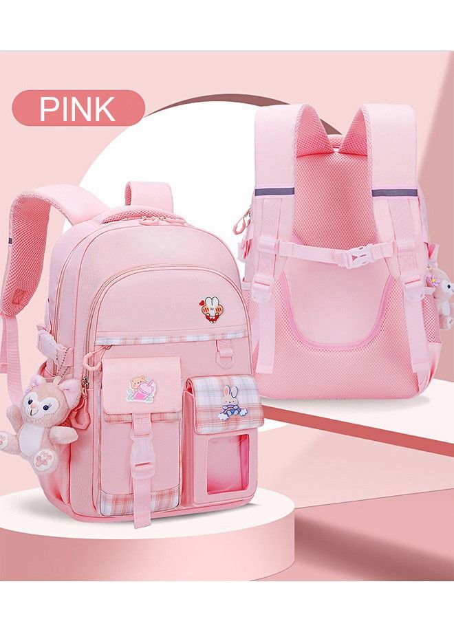 حقيبة ظهر مدرسية للبنات مع مقصورات للفتيات المراهقات والأطفال والطلاب الابتدائية وحقيبة مدرسية للأطفال