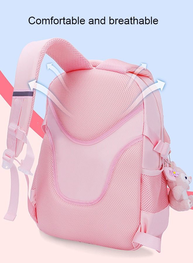 حقيبة ظهر مدرسية للبنات مع مقصورات للفتيات المراهقات والأطفال والطلاب الابتدائية وحقيبة مدرسية للأطفال