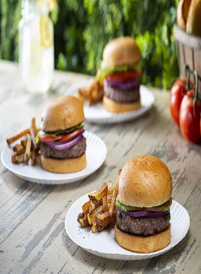 GUSTO [9 Inch - 300 Pack Uncoated White Paper Plates - Disposable, Decorative Paper Plates for Crafts (Formerly Comfy Package) - Image 4