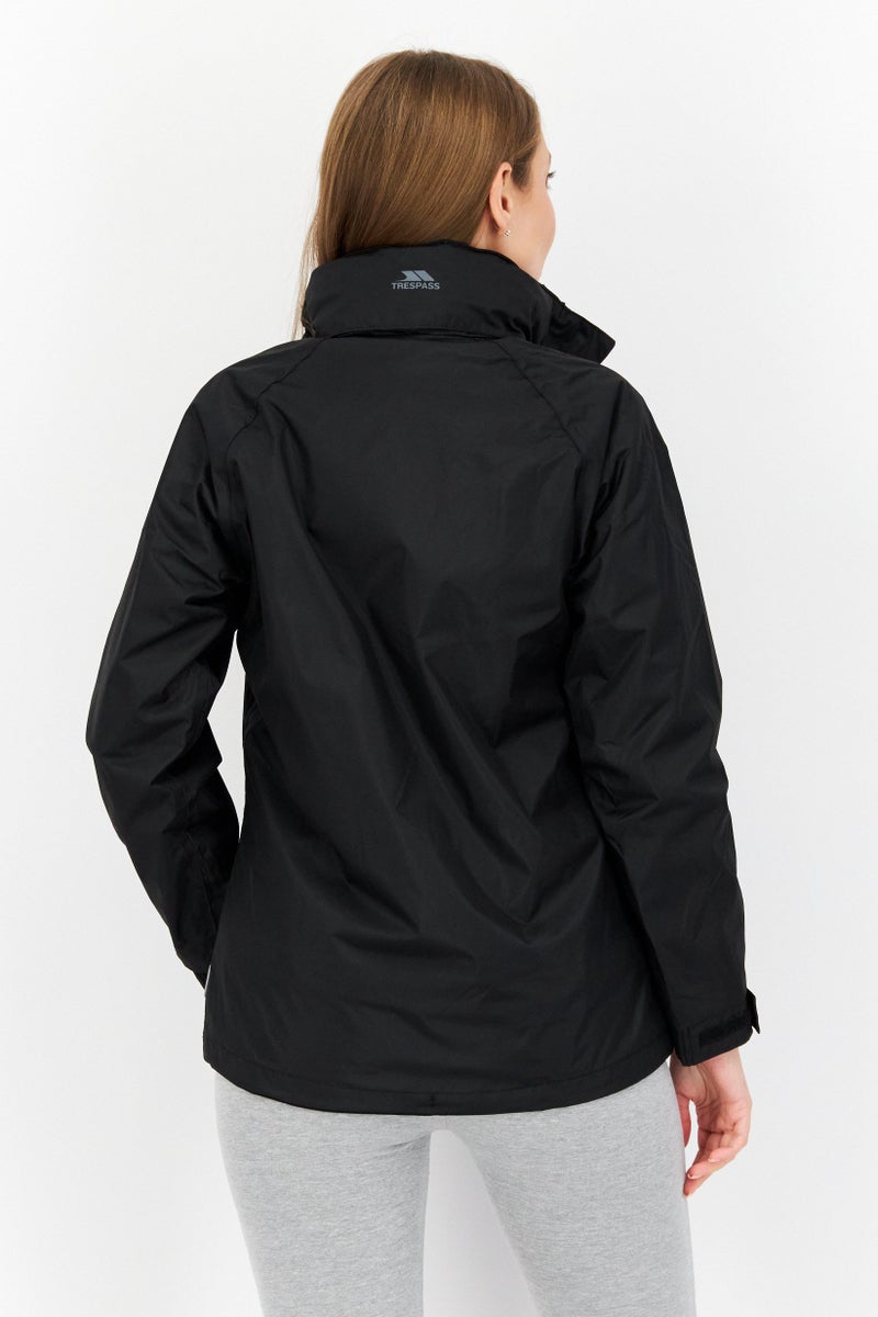 Trespass Women Plain Bomber Jacket, Black - Image 3