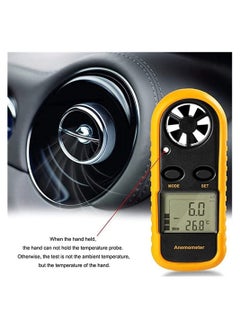 Y&D Handheld Wind Meter Small Digital Pocket Airflow Speed Tester Measuring Instrument Temperature Test  - Image 1