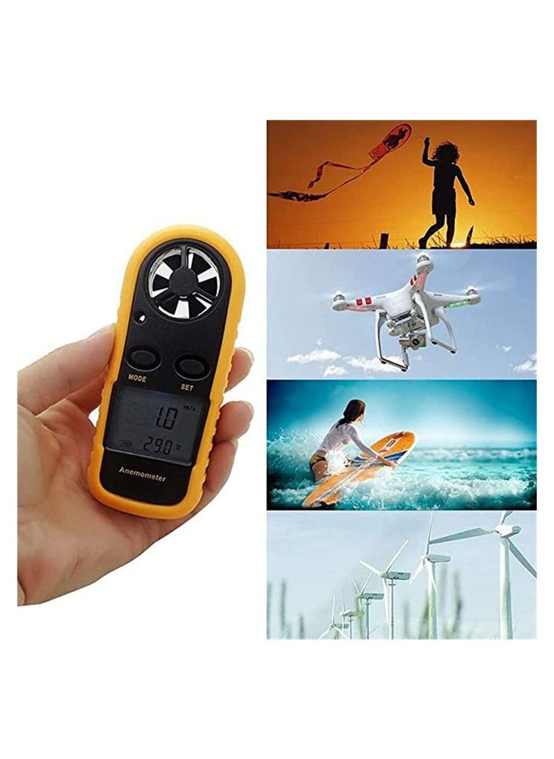 Y&D - Handheld Wind Meter Small Digital Pocket Airflow Speed Tester Measuring Instrument Temperature Test - Image 1