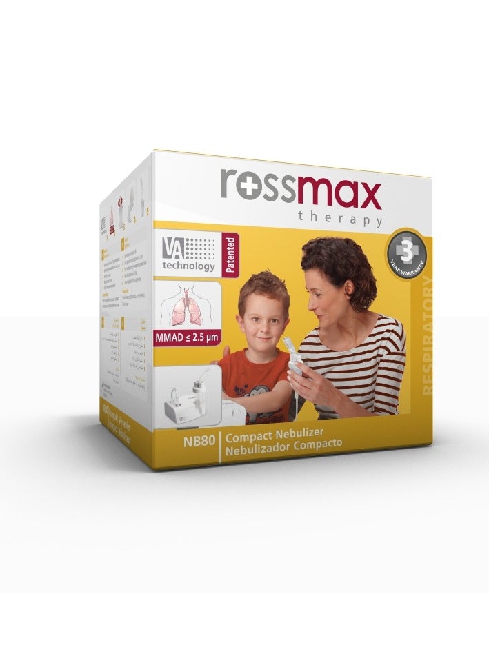 Rossmax - NA100 Nebulizer | Innovative VA Technology | Ultra-Quiet Operation | Effective Aerosol Therapy for Adults and Children | MMAD ≤ 2.2 microns - Image 1