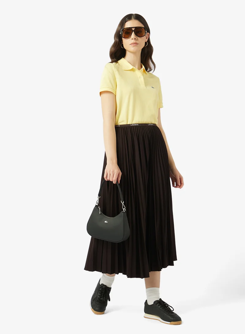 LACOSTE Long Pleated Maxi Aline Skirt