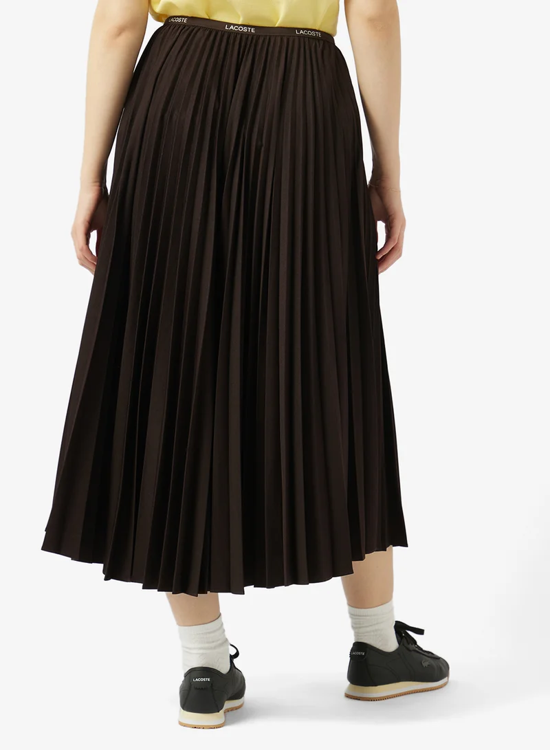 LACOSTE  Long Pleated Maxi Aline Skirt for Women | Best Price UAE