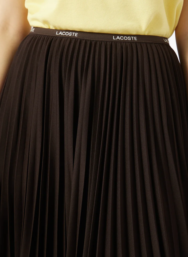LACOSTE  Long Pleated Maxi Aline Skirt for Women | Best Price UAE