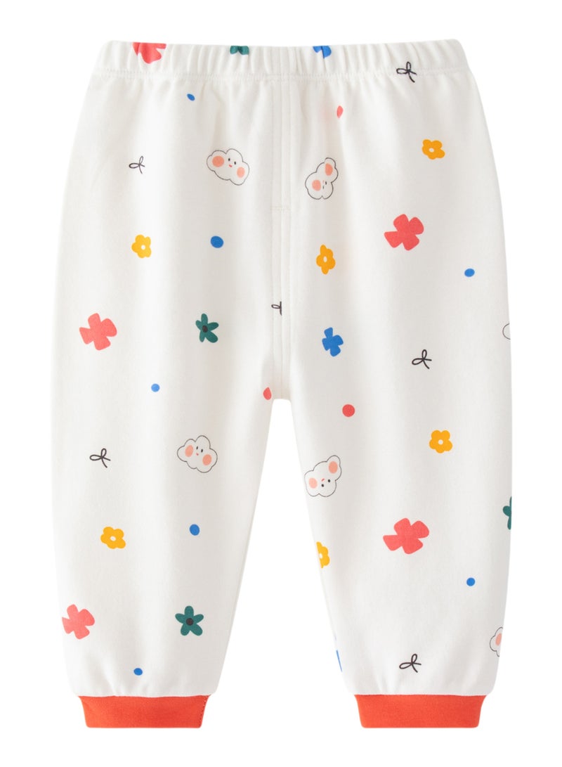 Baby Lounge Set - Cotton Rich Long Sleeve Top & Pants, Soft Knit, 3 Cute Prints, Medium Weight - For 6-36 Months  - Image 4
