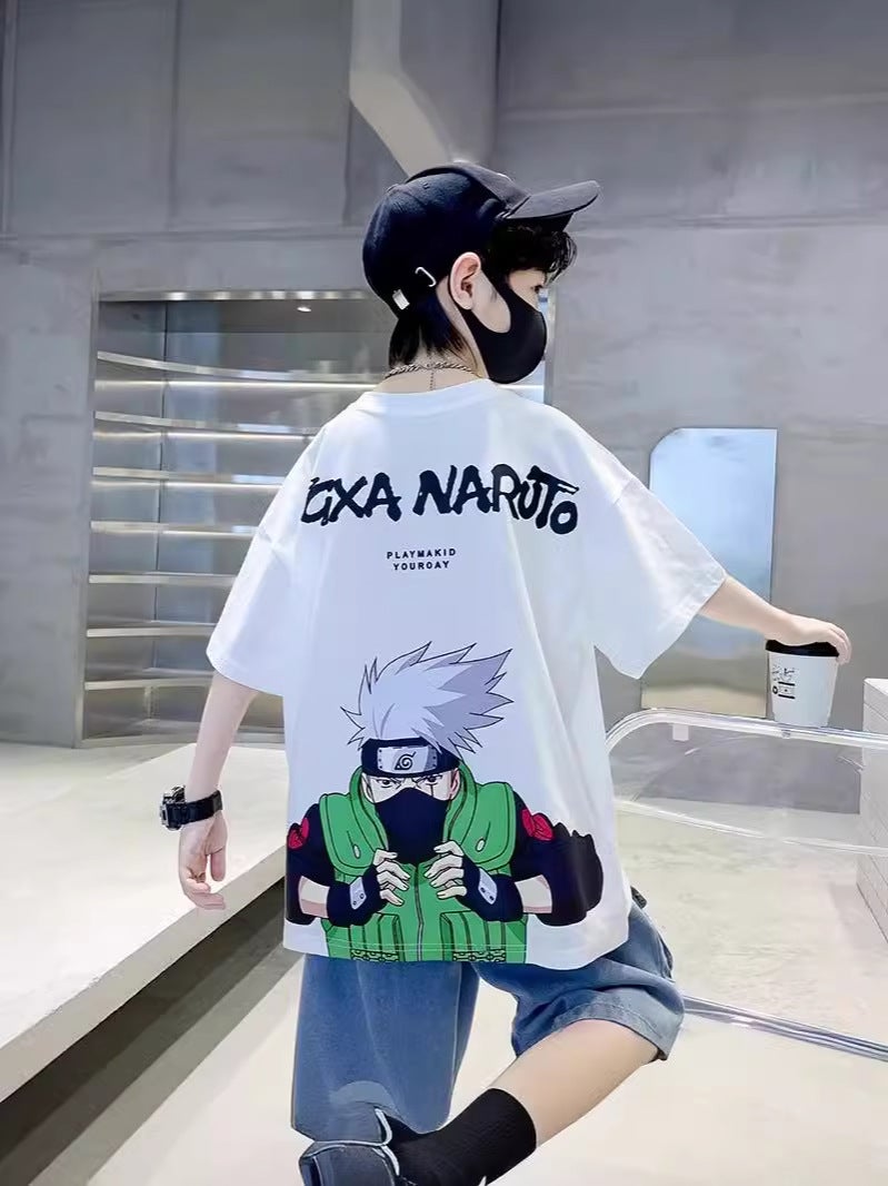 Boys' Pure Cotton Short-Sleeved T-Shirt Summer Wear 2026 New Style Kidsren'S Summer Style Boys' Sports Tops Trendy - Image 2