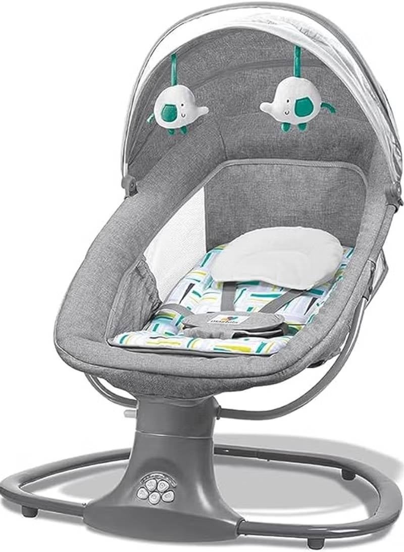 Mastela Velocity Ultimate Baby Comfort Bouncer & Glider with 5-Speed and Interactive Elephant Toys - Image 5