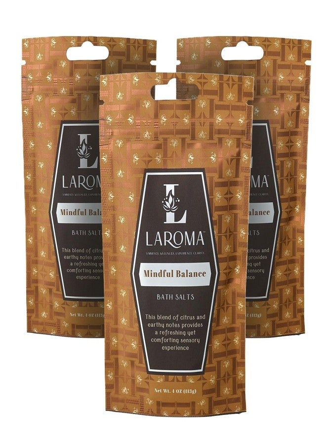 Laroma Bath Salts, Hand-Crafted in The USA, 3 Bags (4 oz Each), Mindful Balance - Image 1