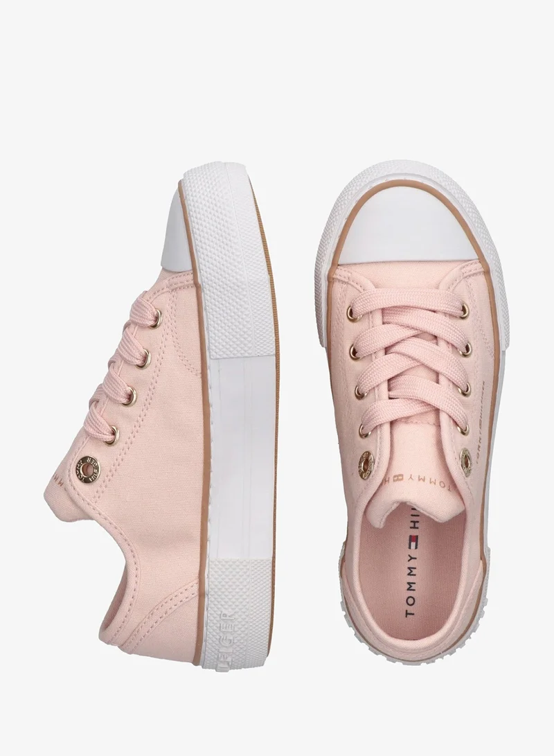 تومي هيلفيغر سنيكرز أطفال برباط وساق منخفضة