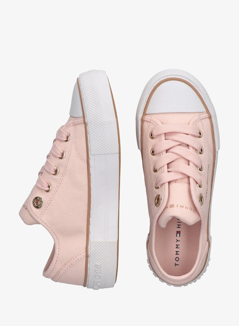 تومي هيلفيغر سنيكرز أطفال برباط وساق منخفضة - Image 4