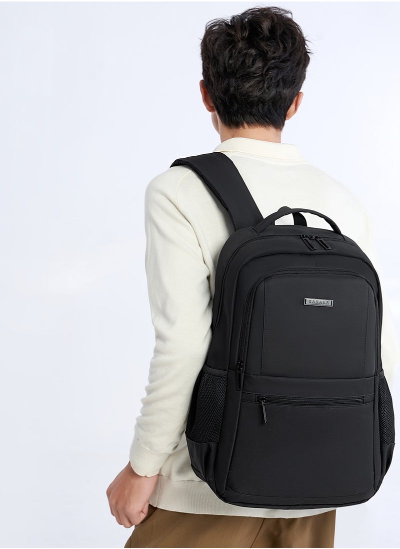 RAHALA 809 Business Professional Office Travel Laptop School Work Daily Use Backpack – Water-Resistant USB Charging Port Fits 15.6-inch Laptops - Black  - Image 4