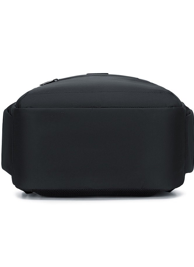 RAHALA - 809 Business Professional Office Travel Laptop School Work Daily Use Backpack – Water-Resistant USB Charging Port Fits 15.6-inch Laptops - Black - Image 1