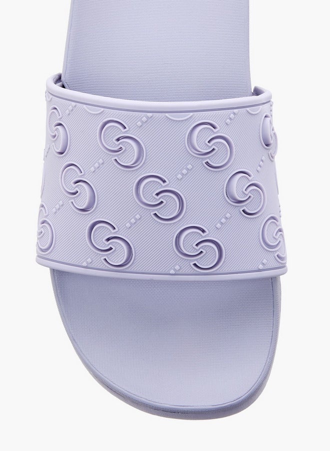 سيليست سلايدز نسائي بنقشة المونوغرام والملمس - Image 3