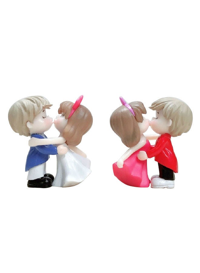 NIBEMINENT 2-Piece Couple Cartoon Character Doll Set Multicolour - Image 1