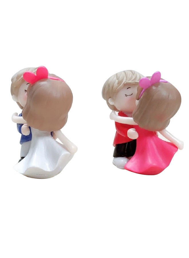 NIBEMINENT 2-Piece Couple Cartoon Character Doll Set Multicolour - Image 2