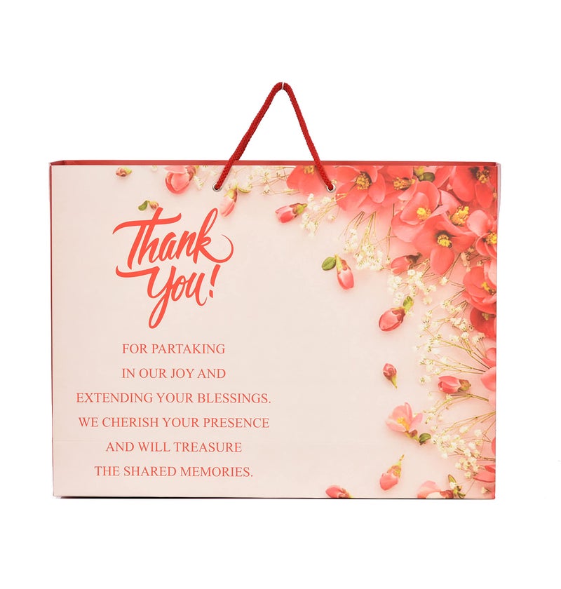 PPJ ® - THANK YOU MESSAGE (MULTICOLOUR) PAPER CARRY BAG, 16 Inch X 12 Inch X 4 Inch for DIWALI/WEDDING/FUNCTION/BIRTHDAY/RETURN GIFTS/CHRISTMAS (Pack of 15) - Image 2